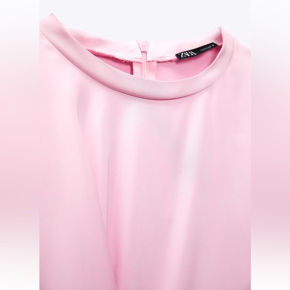 Zara Satin Effect Mini Dress Size M 2613/361 - Picture 15 of 16